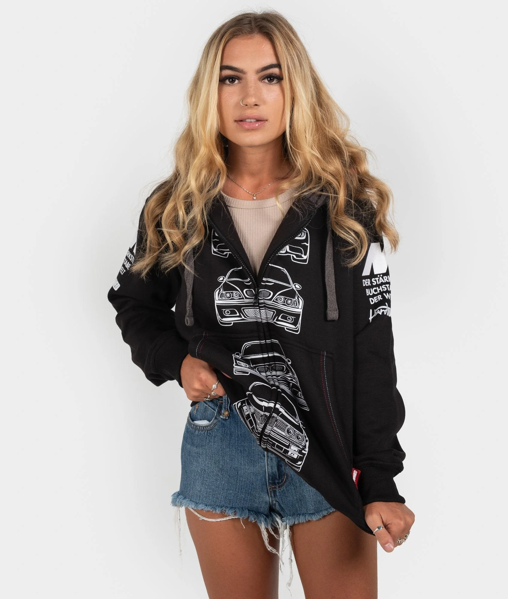 BMW M3 E92, E46, E36, E30 POWER Womens Hoodie - Image 6