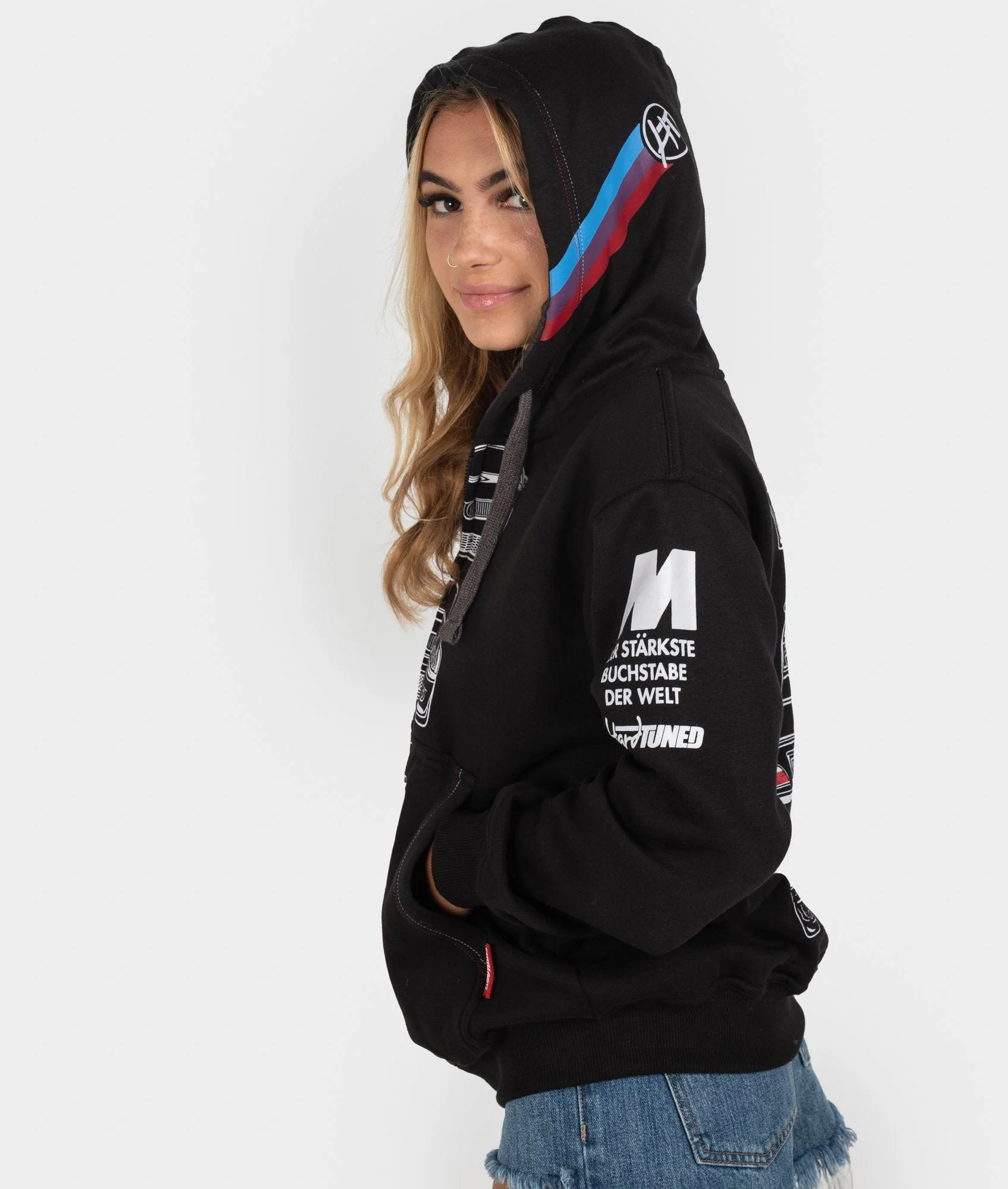 BMW M3 E92, E46, E36, E30 POWER Womens Hoodie - Image 7