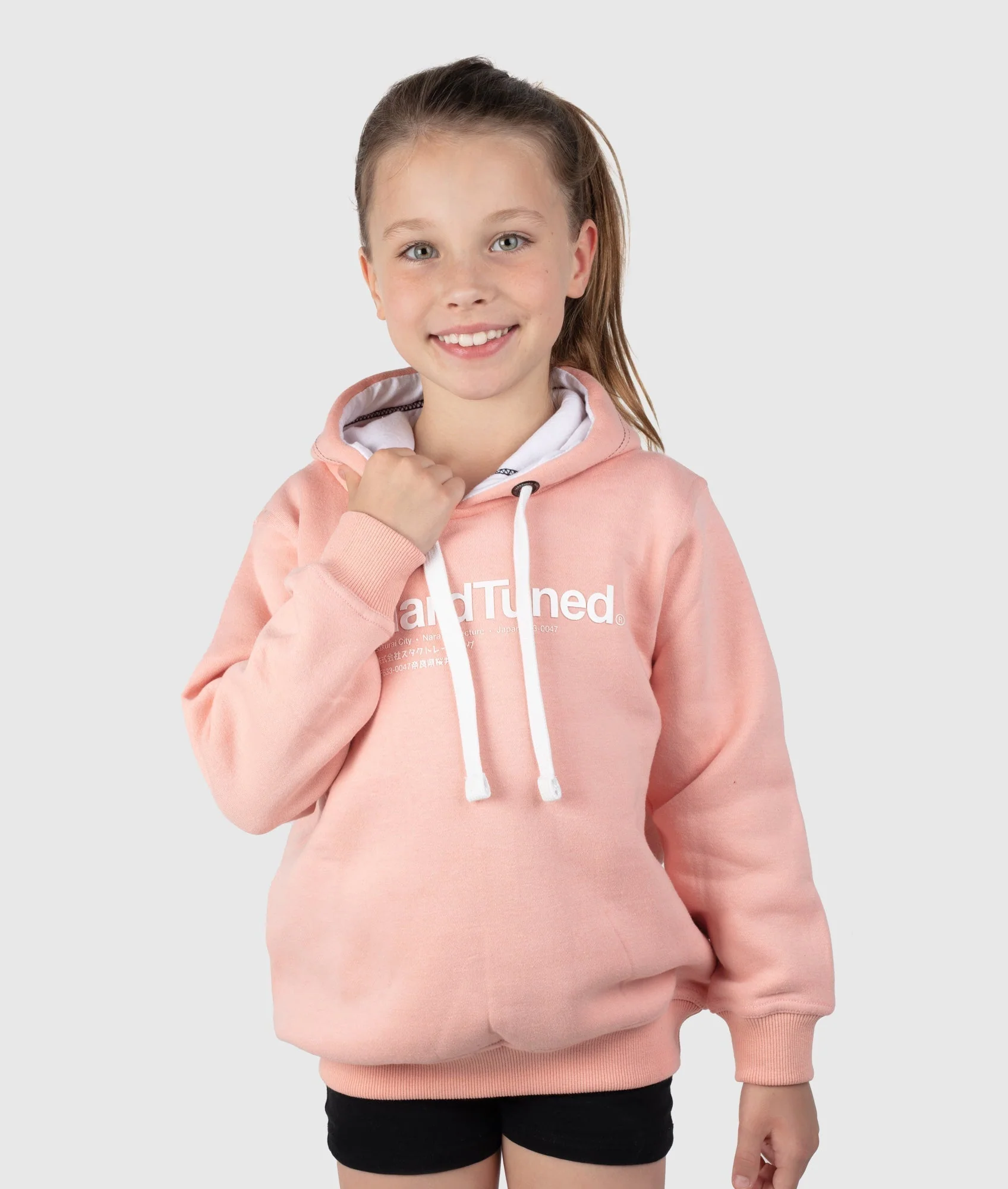 Kids Essential Hoodie - Apricot - Image 3