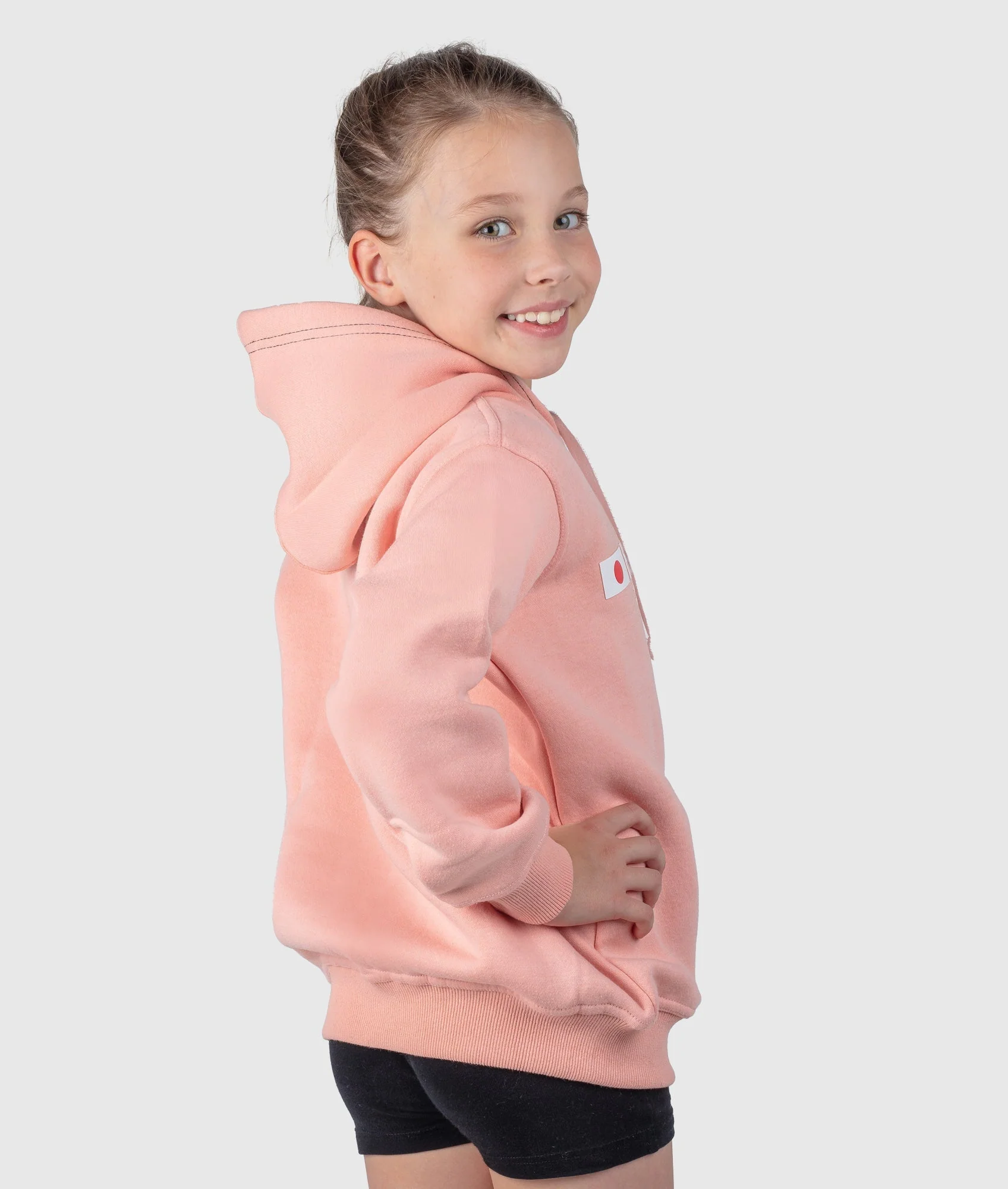 Kids Essential Hoodie - Apricot - Image 6